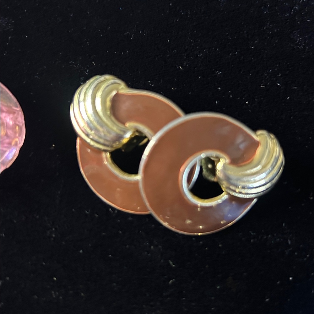 Assorted Vintage Earrings Set Total of 10 Clipon & Pierced #52300 - Picture 5 of 8